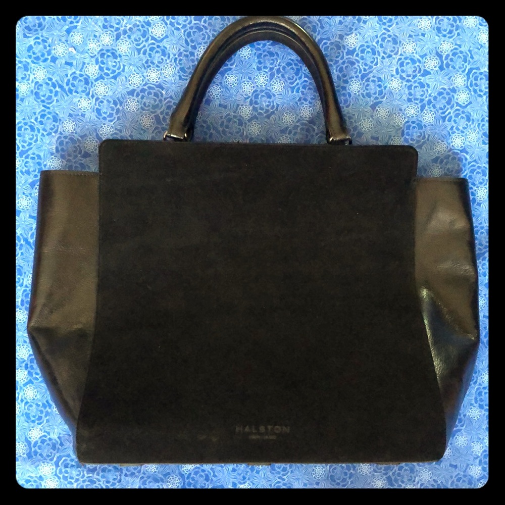 Halston tote/CBody/BLK /excellent condBN